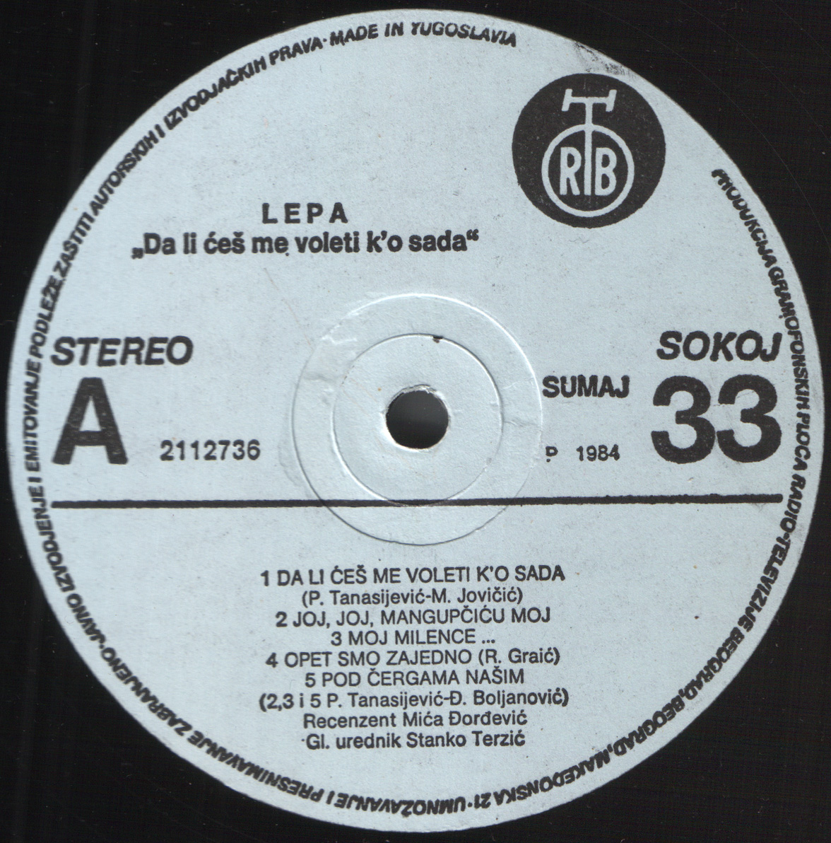 Lepa Lukic 1984 A