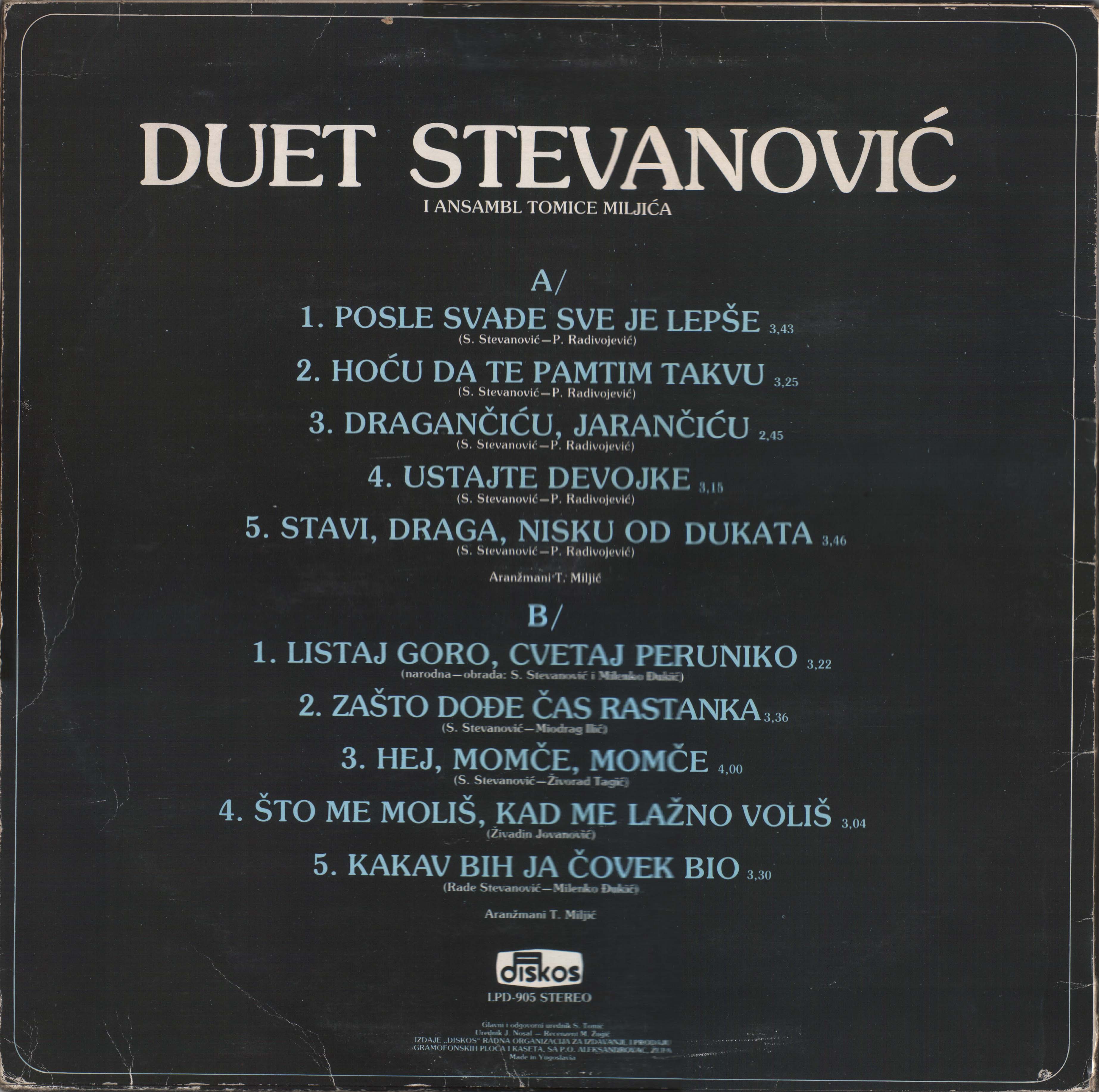 Duet Stevanovic 1981 Z