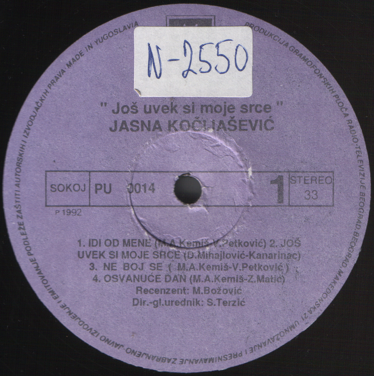 Jasna Kocijasevic 1992 A