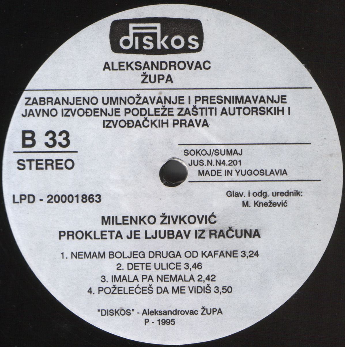 Milenko Zivkovic 1995 B