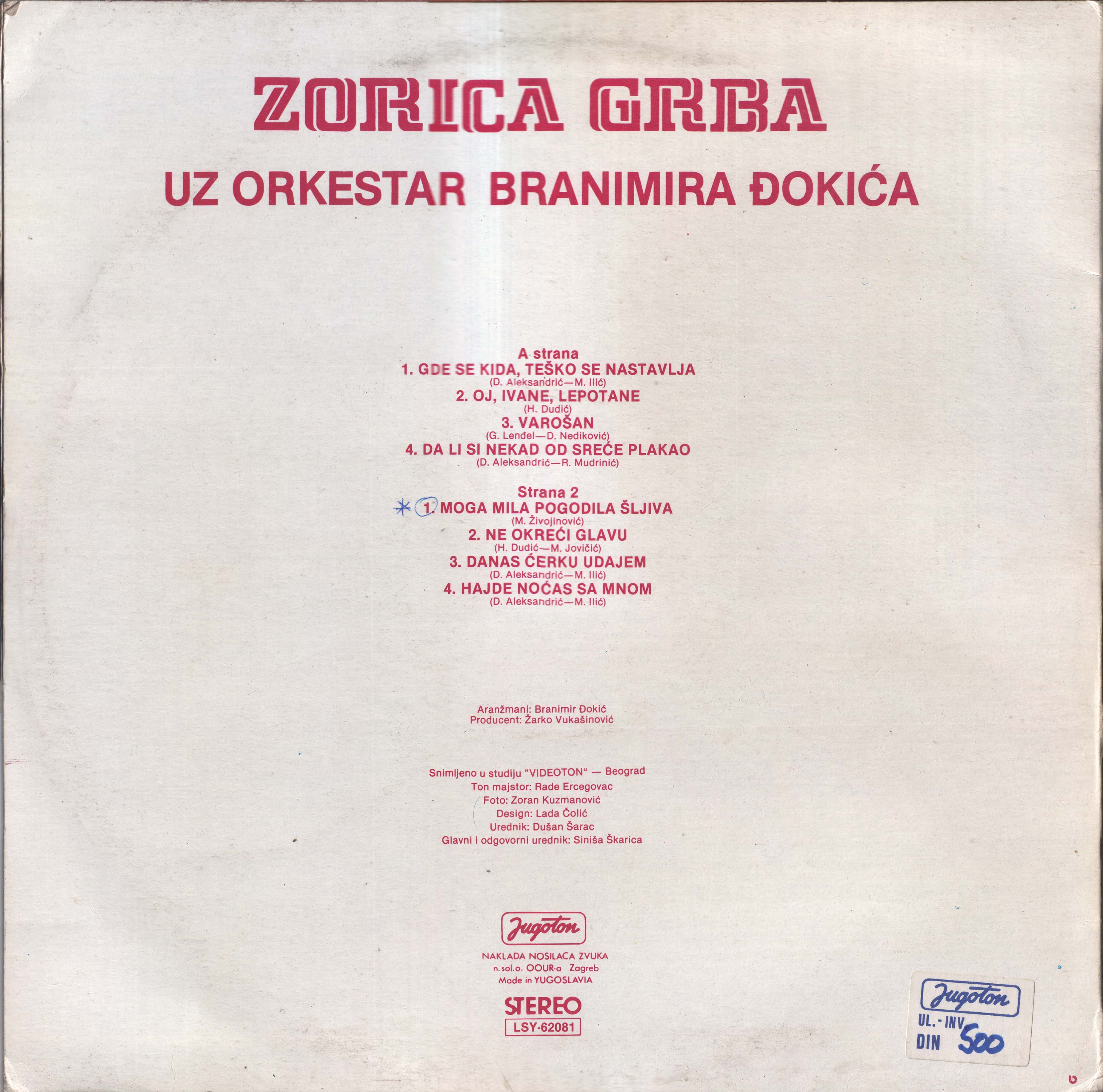 Zorica Grba 1986 Z