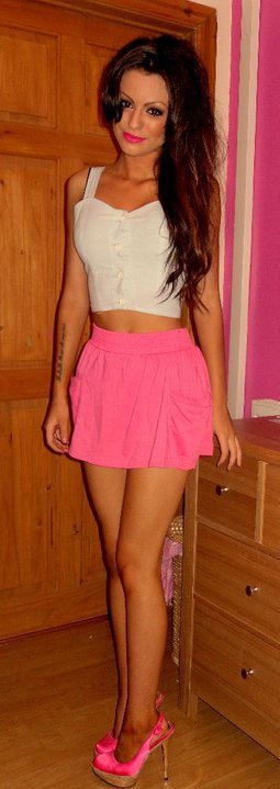 cher pink skirt