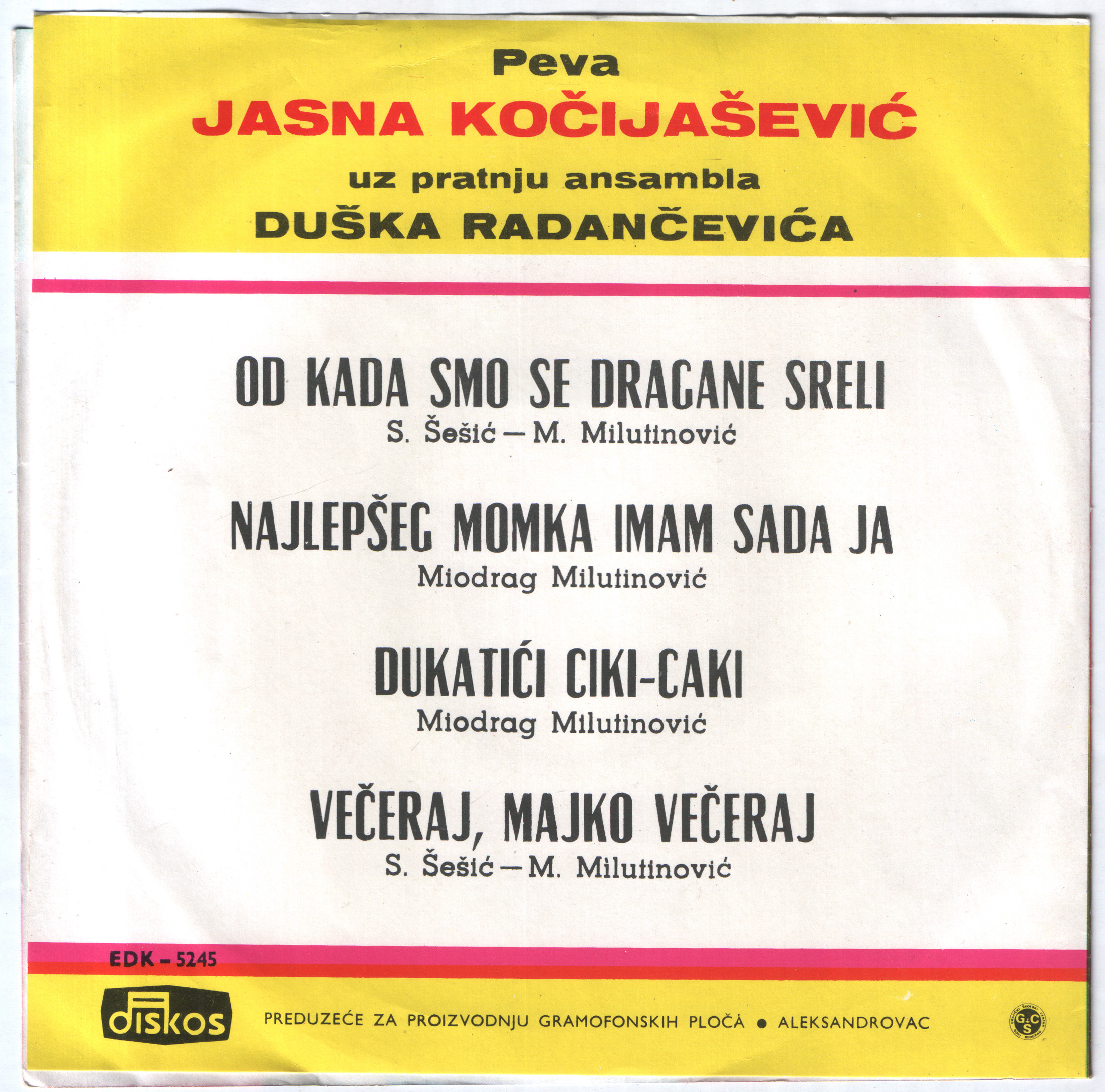 Jasna Kocijasevic 1969 ZO