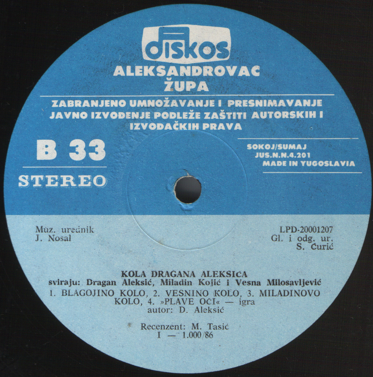 Dragan Aleksic 1986 B